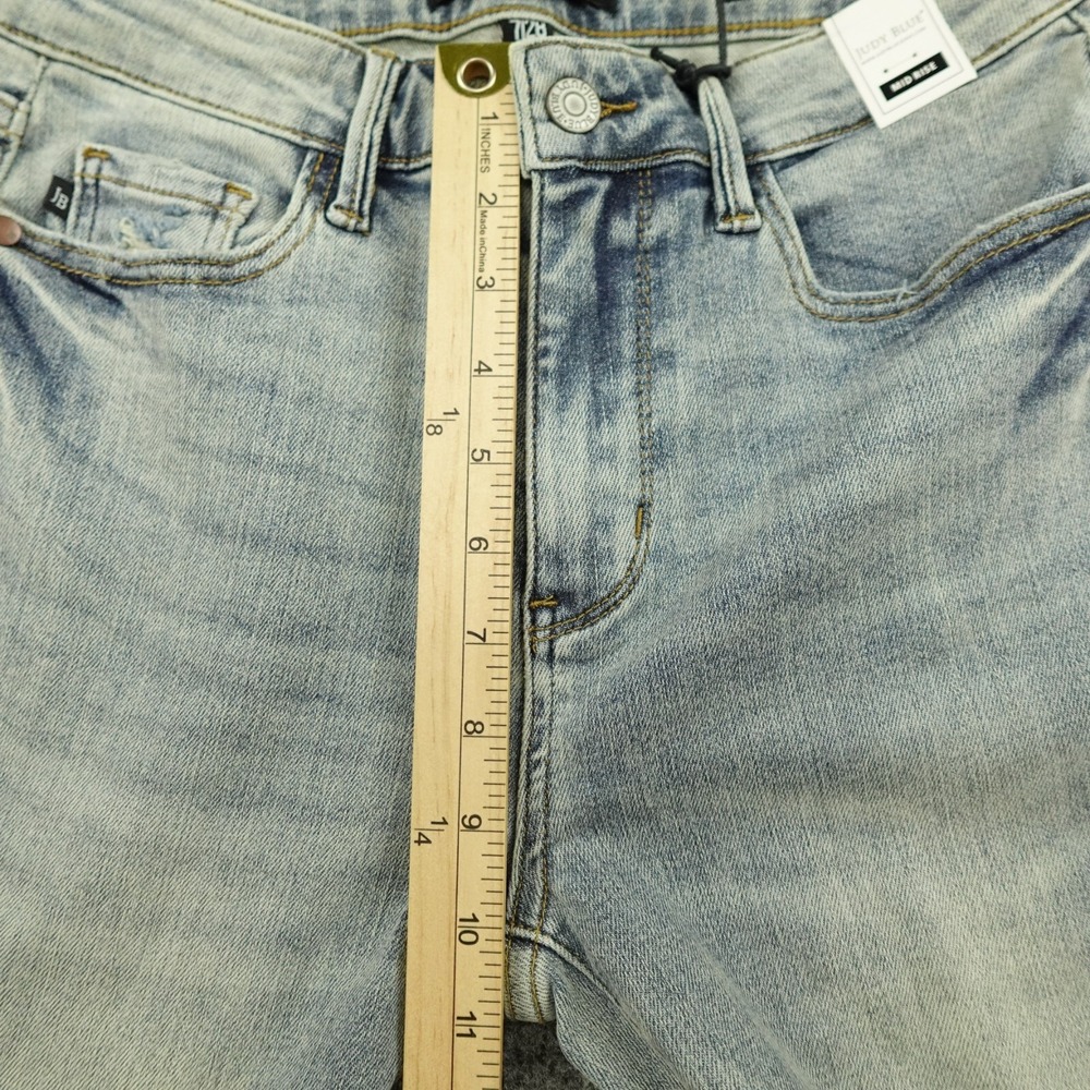 Judy Blue Jeans Womens 7/28 Denim Pin Tack Flare Mid Rise JB88655 Stretch Casual - Picture 8 of 12